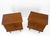 Walnut Mid Century 3 Drawers Sculptural Night Stands End Tables - A Pair For Sale - Image 4 of 12
