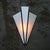 White Art Deco stained-glass sconce / wall lamp Opaline glass sconce wall lamp. E14 bulb holder Up to 250V (Europe/UK...
