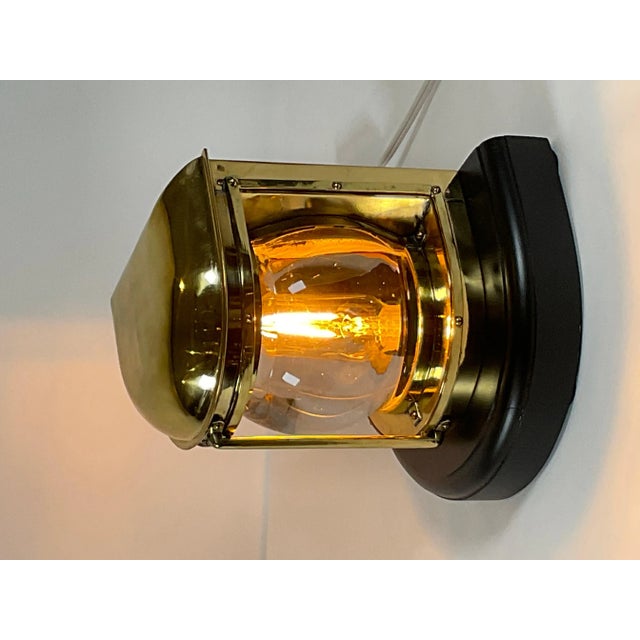 Brass Solid Brass Masthead Yacht Lantern For Sale - Image 8 of 10
