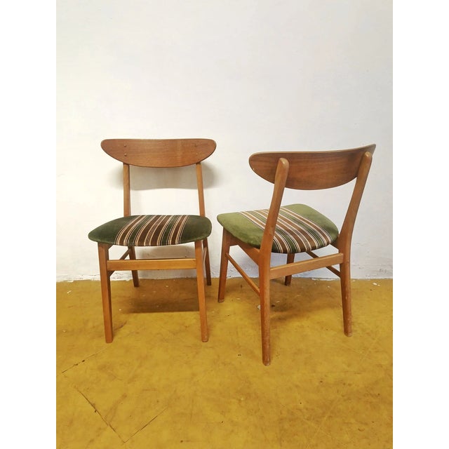 Forest Green Vintage Danish Model 210 Chairs in Teak from Farstrup Møbler, 1950s, Set of 2 For Sale - Image 8 of 8