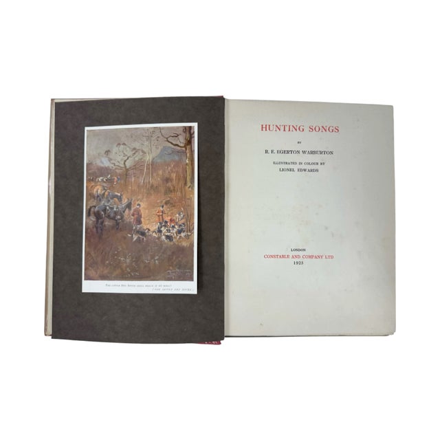 Hunting Songs r.e. Egerton Warburton 1925 Hardcover Lionel Edwards Sporting Book For Sale - Image 12 of 13