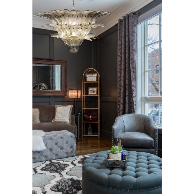 Palmette Ceiling Light with 104 Smoked Glasses, 1980s For Sale - Image 6 of 18