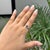 14k Gold 1.22ct Octagon Blue Sapphire & Pear Diamonds Three Stone Ring Size 4 For Sale - Image 9 of 18