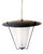 Mid-Century Modern Pendant Lamp in Glass and Metal, 1970s For Sale