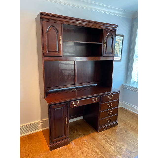 Beautiful solid wood cabinet that's compatible for computer use, making it perfect for an office. The date this was made...