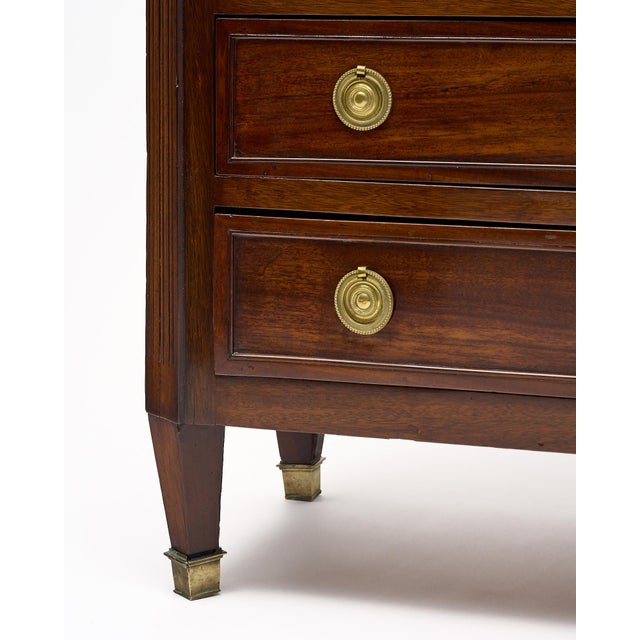 Brown Directoire Period French Semainier For Sale - Image 8 of 10