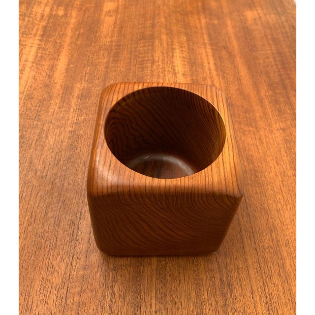 Mid-Century Swedish Former Tabacco Tobak Teak Box Bowl from Sowe Svestad, 1960s For Sale - Image 9 of 17