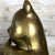 Vintage Mid-Century Brass Panda Bear Eating Bamboo Home Decor Heavy Statue For Sale - Image 12 of 14
