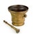 Baroque 17th Century Style Pharmacy Mortar with Pestle, 1890s, Set of 2 For Sale - Image 3 of 6