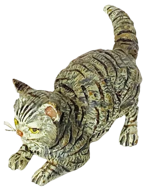Antique Vienna Bronze Cat Figurine,1890s
