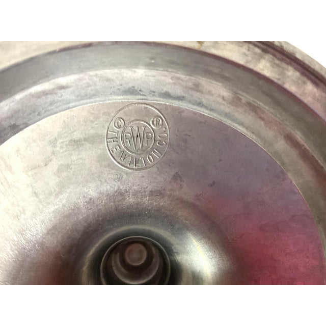 The Wilton Company-a pair of vintage pewter candlesticks in a classic American style Wilton candlesticks are led free