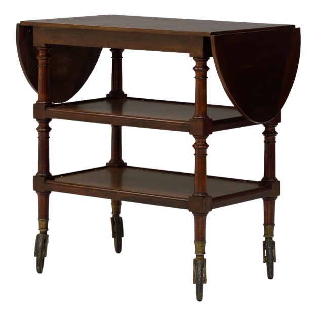 Vintage Walnut Trolley, 1890s For Sale