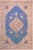 Boho Chic Vintage 1990's Blue/Beige Wool Rug - 7'10'' X 10'11'' For Sale - Image 10 of 10