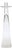 Alina Glass Taper Candle Holder, Small For Sale