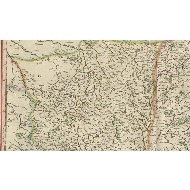 Antique Atlas Map of France from Blaeu, 1642 For Sale - Image 9 of 10