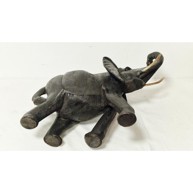 Wood Sculpture Carved in Ebony, Asia, Early 1900s For Sale - Image 9 of 17