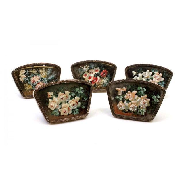 Silver Silver Place Markers with Strips and Support Brackets, Set of 5 For Sale - Image 8 of 10