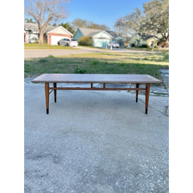 Mid 20th Century Lane Acclaim Rectangular Coffee Table With Dovetail Detail For Sale - Image 5 of 13