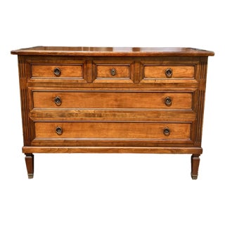 French 19th Century Louis XVI Mahogany Chest of Drawers For Sale