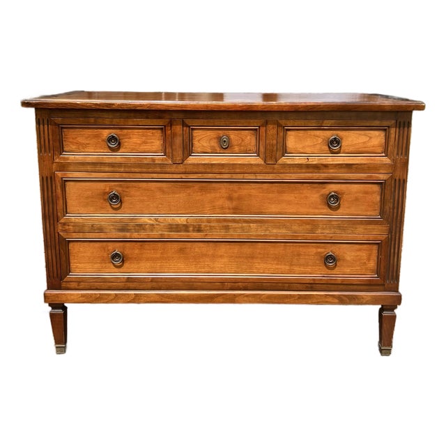 French 19th Century Louis XVI Mahogany Chest of Drawers For Sale