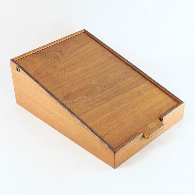 1960s Mid-Century Danish Teak Jewelry Box by Aksel Bender Madsen and Ejner Larsen for Willy Beck, 1960s For Sale - Image 5 of 5