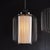 A soft linen drum gently diffuses the light and adds a subtle glow to your space. Paired with the sleek, midcentury style...