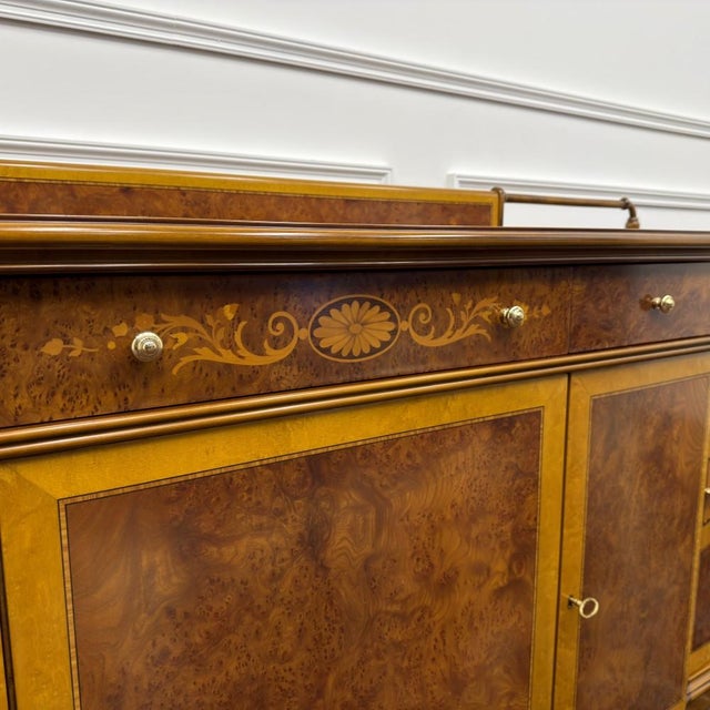 Classic Italian Office Cabinet Sideboard For Sale - Image 14 of 18