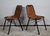Set of Metal and Leather Chairs, 1960 For Sale - Image 4 of 18