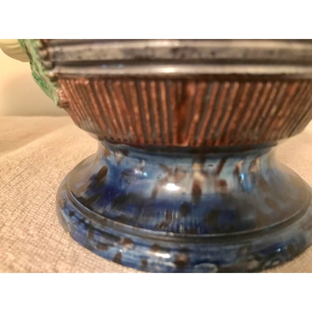 19th Century French Majolica Jardinieres - a Pair For Sale - Image 10 of 12