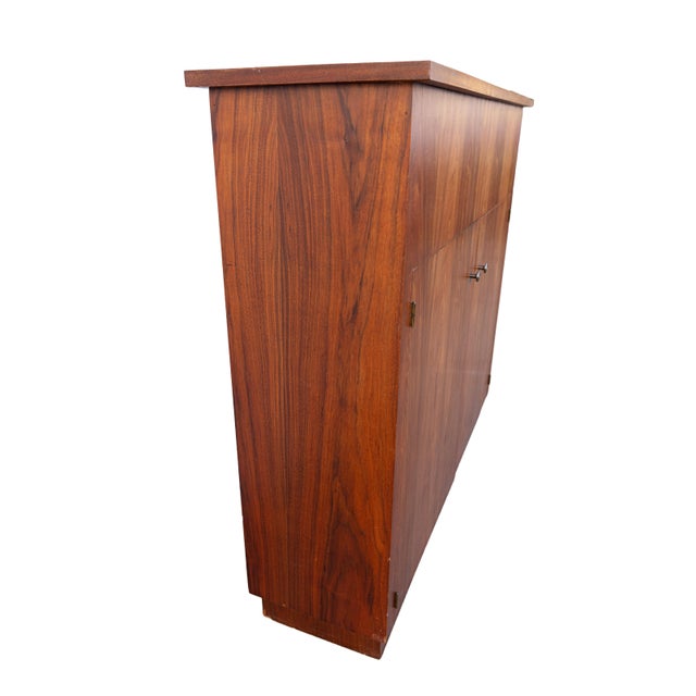 1960s Mid-Century Modern Walnut Trough Planter Room Divider Cabinet For Sale - Image 12 of 16