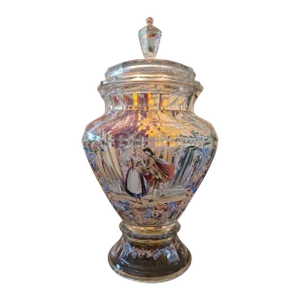 Antique Bohemian Glass Lobmeyr Signed Palace Goblet
