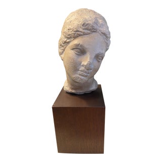 Plaster Composite Woman Bust For Sale