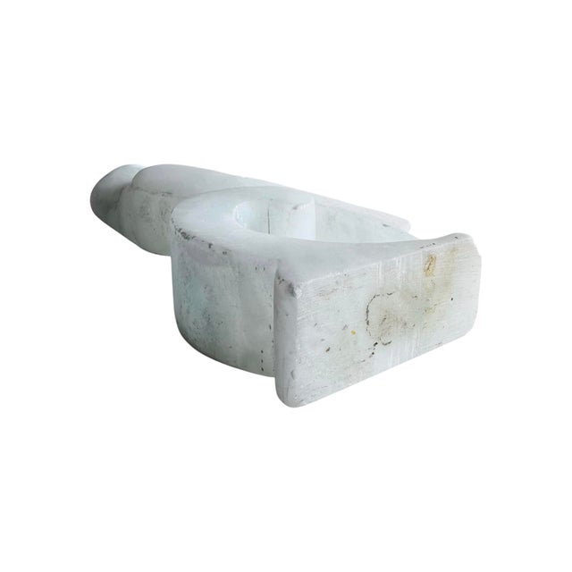 Vintage Mid 20th Century Italian Alabaster Parrot Sculpture / Bookend For Sale In Chicago - Image 6 of 7