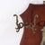 Antique Shield Form Walnut Mirrored Hat Rack With Six Hooks C1890 For Sale - Image 6 of 7