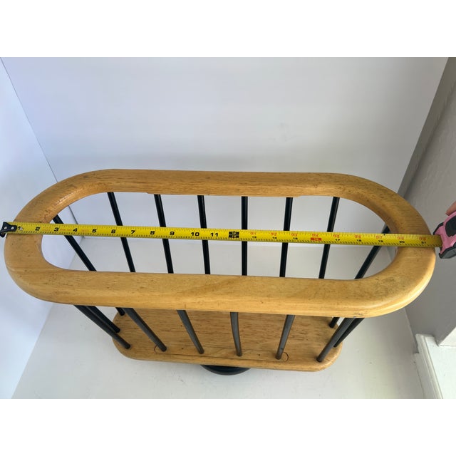 Mid 20th Century Magazine Rack For Sale - Image 12 of 18