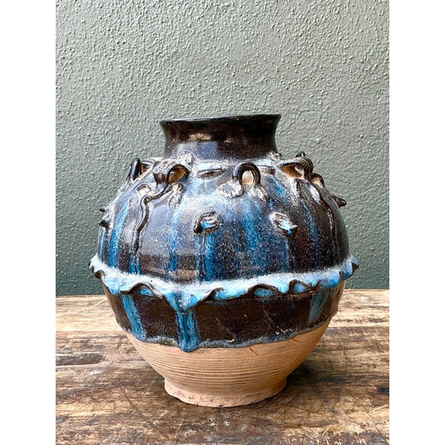 Ceramic Vintage Original Studio Pottery Urn For Sale - Image 7 of 12
