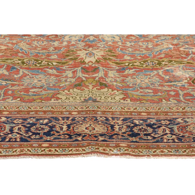 Late 19th Century Antique Persian Sultanabad Rug - 09'00 X 09'11 For Sale - Image 4 of 9