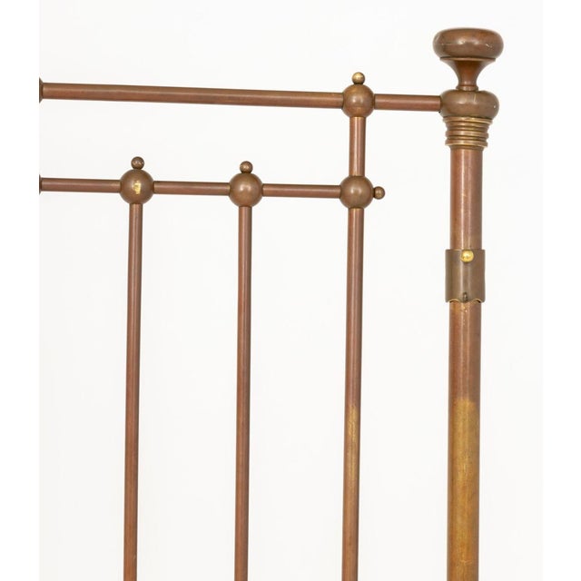 19th Century Victorian Brass and Iron Bed Frame For Sale - Image 5 of 13
