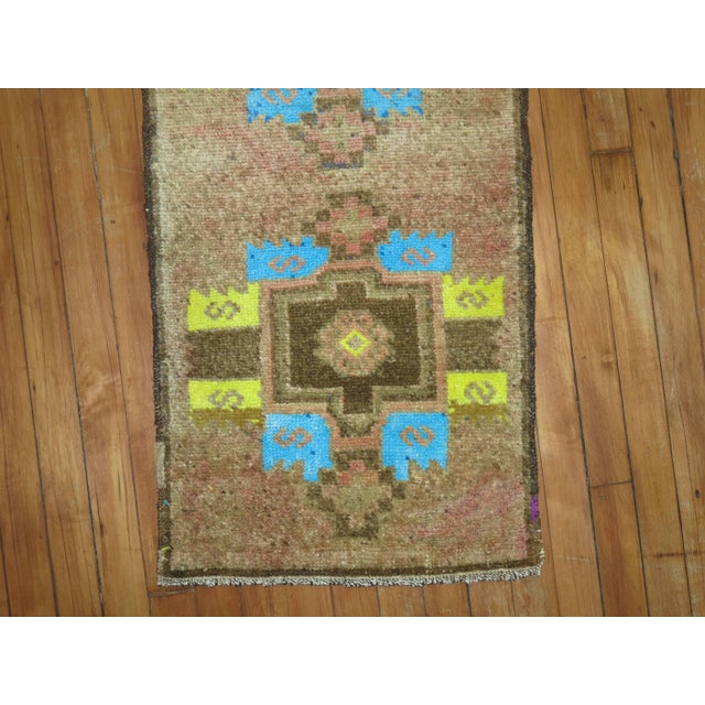 1950s Mini Turkish Anatolian Rug For Sale - Image 4 of 5