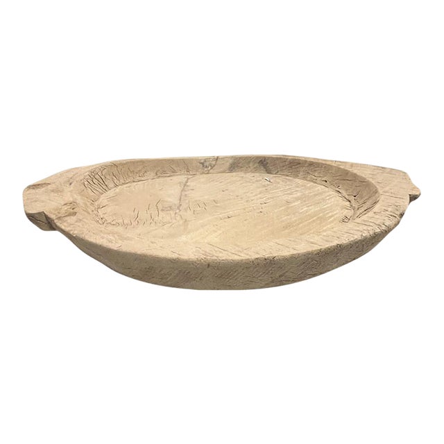 Vintage Wooden Parat Bowl For Sale