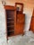 Early 20th Century Antique Side by Side Secretary Desk With Bookcase Curved Glass For Sale - Image 4 of 12