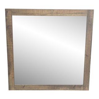 Crown Mark Wood Framed Mirror For Sale