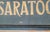 Early 20th Century Double Sided "The Saratogian" Saratoga Newspaper Sign For Sale - Image 10 of 16