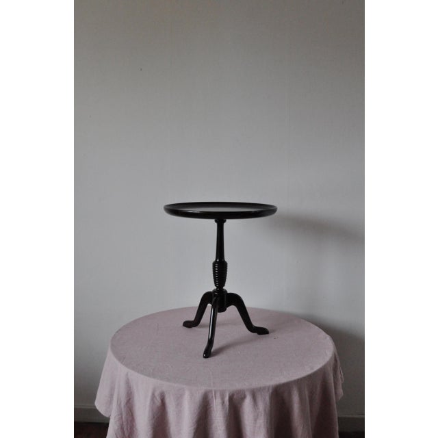 Side Table in Stained Dark Beech by Anton Kildeberg For Sale - Image 4 of 14