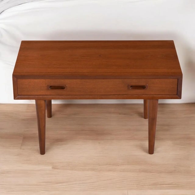 Lyby Mobler Danish Teak Wide Nightstands or Side Tables For Sale - Image 6 of 14