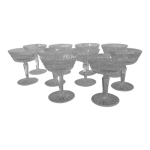 Waterford Glenmore Cut Crystal Champagne Coupes Set of 10