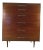Mid-century Modern Walnut Highboy Dresser For Sale