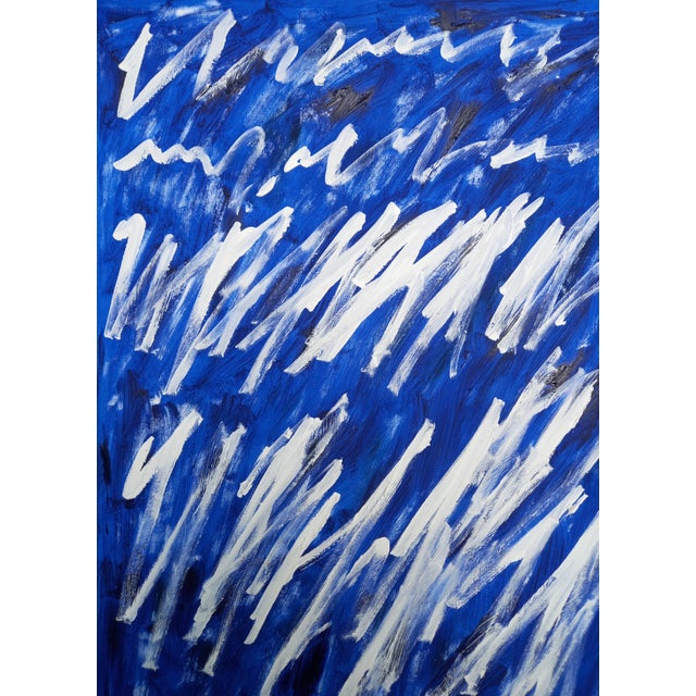 Writings No. 5 is an original abstract painting by Diane Grant, exploring gesture, movement, rhythm, and the expressive...