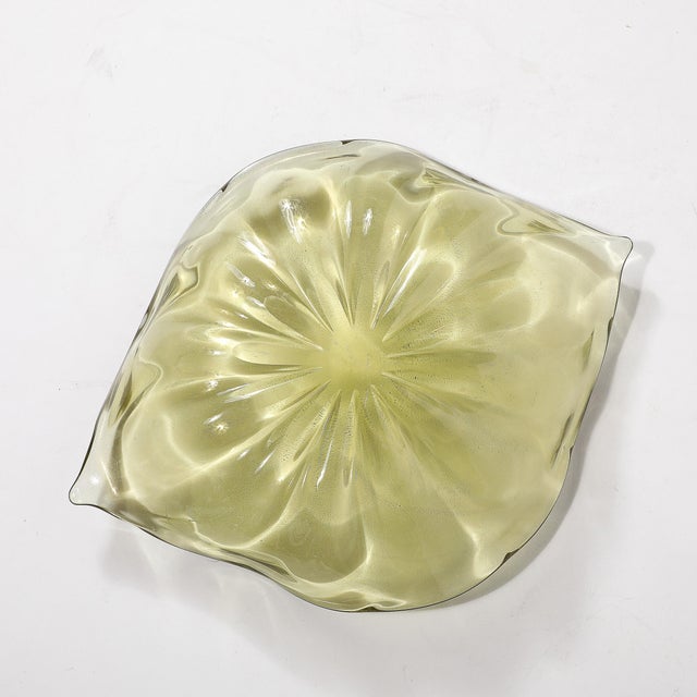Mid-Century Modernist Organic Undulating Hand-Blown Murano Glass Centerpiece For Sale - Image 12 of 12
