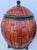 Wood Set of Three Asian Jars in Bamboo & Metal For Sale - Image 7 of 7
